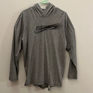 Nike DRI-FIT long sleeve grey tshirt size large